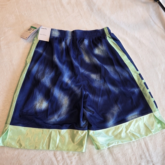 New Nike Dri-FIT Kids XL Blue Green Basketball Short Loose Fit Youth Athletic - Picture 7 of 10